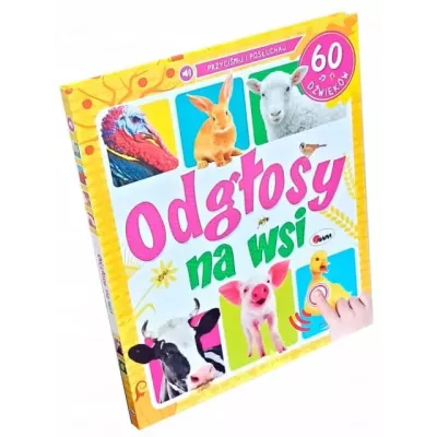 Książka dźwiękowa wieś 60 odgłosów zwierząt i maszyn dla dzieci