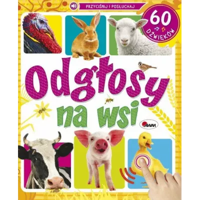 Książka dźwiękowa wieś 60 odgłosów zwierząt i maszyn dla dzieci