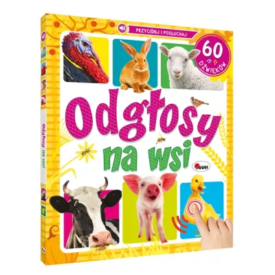 Książka dźwiękowa wieś 60 odgłosów zwierząt i maszyn dla dzieci