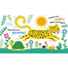 Sensoksiążka safari zwierzęta dźwięki dotykowa książka dla dzieci