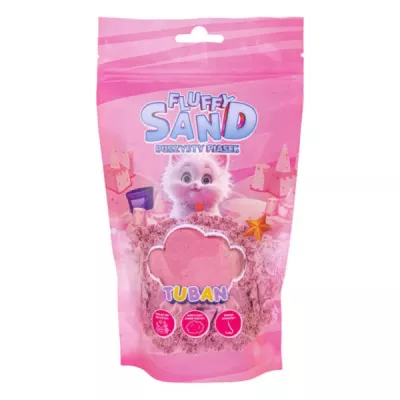 Fluffy Sand różowy 90g puszysty piasek sensoryczny pachnący
