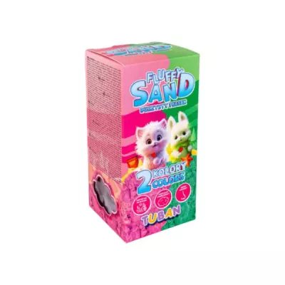 Fluffy Sand 2x70g różowy zielony puszysty piasek sensoryczny