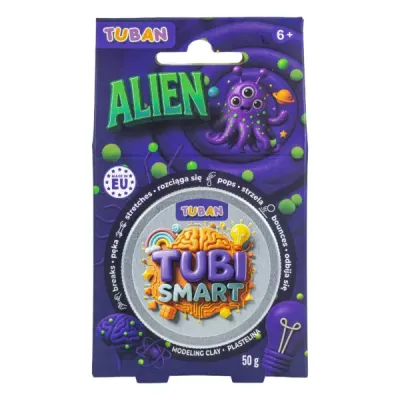 TUBI Smart Plastelina Alien 50g masa rozciągliwa pianka slime