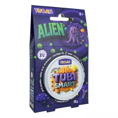 TUBI Smart Plastelina Alien 50g masa rozciągliwa pianka slime