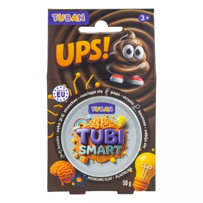 Tubi Smart Plastelina Ups! 50 g Brokatowa Masa Sensoryczna Brązowa