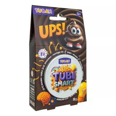 Tubi Smart Plastelina Ups! 50 g Brokatowa Masa Sensoryczna Brązowa