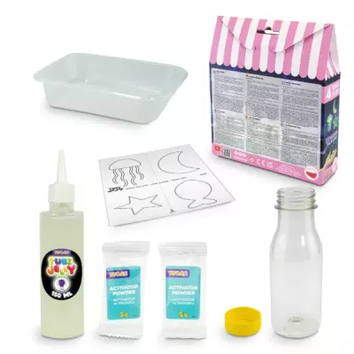 Butelka Sensoryczna Jelly Glow DIY Świecące Figurki Żelowe 8+