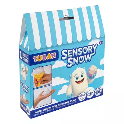 Sensoryczny Śnieg DIY Senso Story Puszysty Śnieg Zestaw Kreatywny 6+