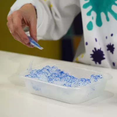 Sensoryczny Śnieg DIY Senso Story Puszysty Śnieg Zestaw Kreatywny 6+