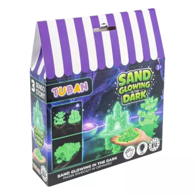 Piasek Świecący w Ciemności Dynamiczny 250 g Zestaw Sensoryczny DIY