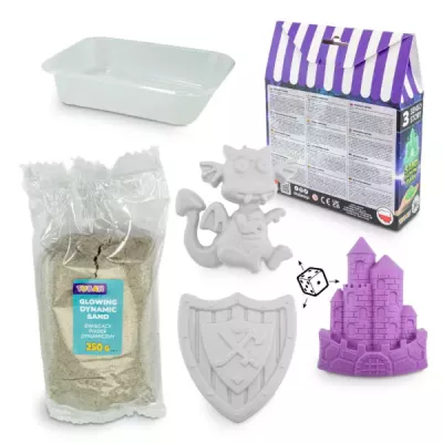 Piasek Świecący w Ciemności Dynamiczny 250 g Zestaw Sensoryczny DIY