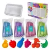 Tubi Frutti Piasek Sensoryczny 4x200 g Kolorowy Zestaw z Foremkami