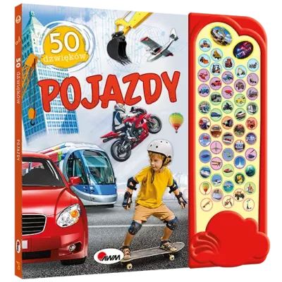 50 Dźwięków Pojazdy – książeczka sensoryczna dla dzieci