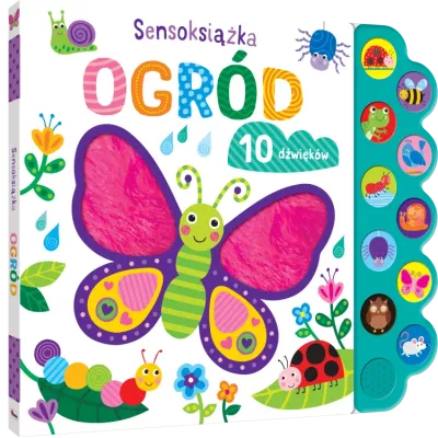 Sensoksiążka Ogród – dźwiękowa książeczka sensoryczna dla dzieci