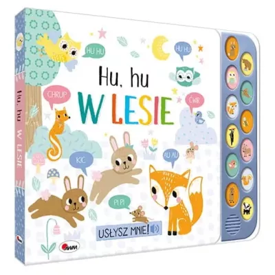 Usłysz mnie Hu hu w lesie książka dźwiękowa sensoryczna dzieci