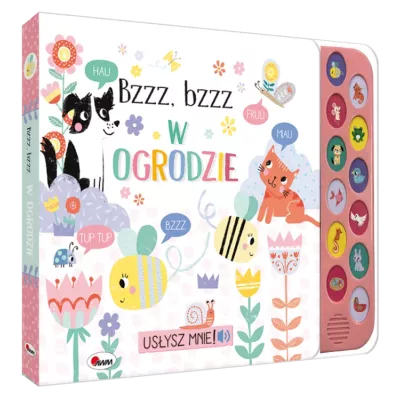 Usłysz mnie Bzzz bzzz w ogrodzie – książeczka sensoryczna z dźwiękami