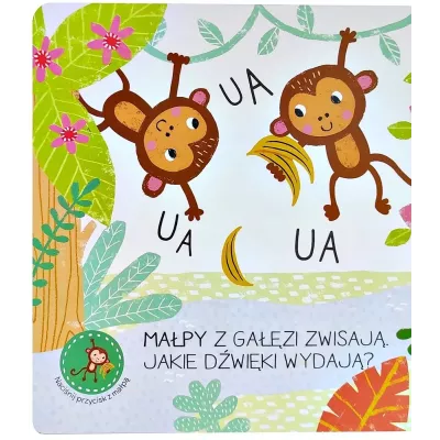 Usłysz mnie Mrau mrau w dżungli – książeczka sensoryczna z dźwiękami