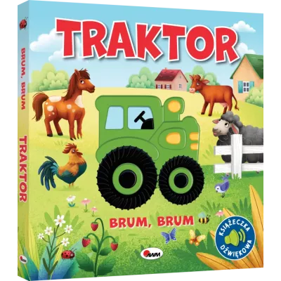 Brum brum Traktor – książeczka sensoryczna z dźwiękami dla dzieci