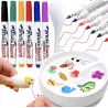 Magiczne Markery Wodne 8 szt. do Rysowania po Wodzie + Porcelanowa Łyżeczka
