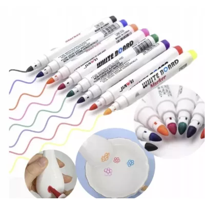 Magiczne Markery Wodne 8 szt. do Rysowania po Wodzie + Porcelanowa Łyżeczka