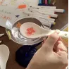 Magiczne Markery Wodne 8 szt. do Rysowania po Wodzie + Porcelanowa Łyżeczka