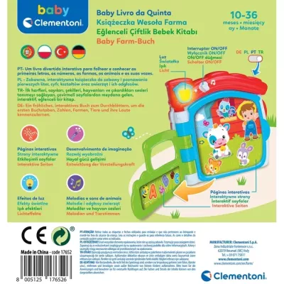 Mówiąca książeczka edukacyjna Farma dla dzieci 10-36m