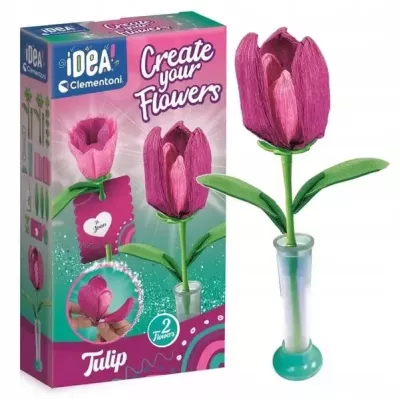 Clementoni Mini Fabryka Kwiatów Tulipan 2 Kwiaty 8+