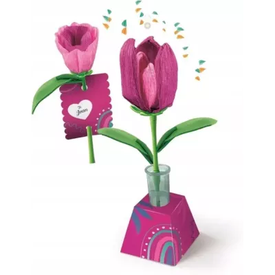 Clementoni Mini Fabryka Kwiatów Tulipan 2 Kwiaty 8+