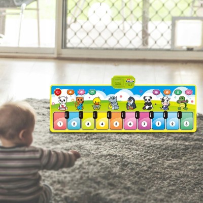 Muzyczna mata interaktywna z pianinkiem i zwierzątkami – edukacyjna zabawka dla dzieci Farma