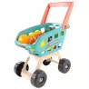 Supermarket zabawkowy z wózkiem, kasą, skanerem i produktami spożywczymi dla dzieci 47el.