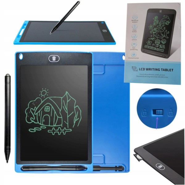 Tablet Graficzny LCD 10" dla Dzieci – Znikopis do Rysowania i Pisania Nauka Poprzez Zabawę