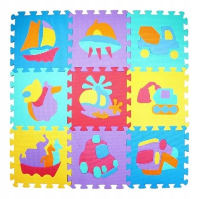 Puzzle piankowe EVA POJAZDY – 10 szt. mata edukacyjna dla dzieci Puzzle piankowe EVA POJAZDY – 10 szt. mata edukacyjna dla dzieci
