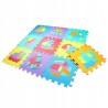 Puzzle piankowe EVA POJAZDY – 10 szt. mata edukacyjna dla dzieci