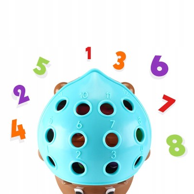 sorter jeż montessori – nauka kolorów i liczb dla dzieci