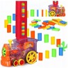 Automatyczna lokomotywa domino z klockami – edukacyjna układanka