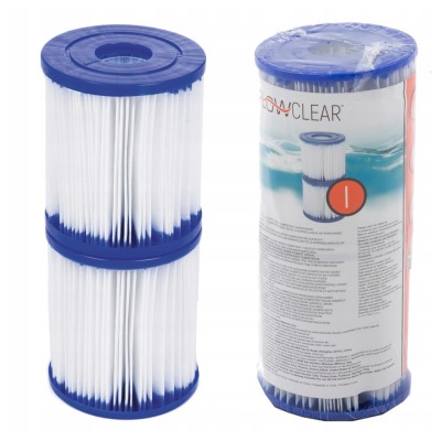Filtry do pompy Bestway Typ I 1249l – 2 sztuki | Skuteczna filtracja basenu