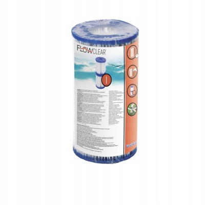 Filtry do pompy Bestway Typ I 1249l – 2 sztuki | Skuteczna filtracja basenu