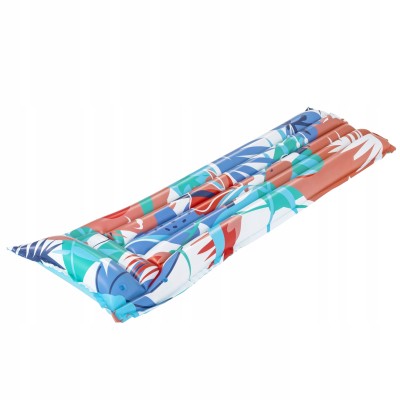 Materac do pływania z zagłówkiem w kwiaty Bestway 44033 – 183x69 cm, lekki i wygodny