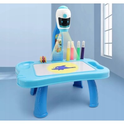 Projektor do rysowania Robot LED – edukacyjna tablica malarska dla dzieci