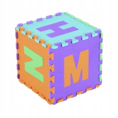 puzzle piankowe litery – mata edukacyjna eva 10 sztuk dla dzieci