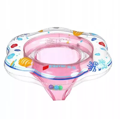 Fotelik do pływania dla dzieci z majteczkami i grzechotkami – stabilne koło dmuchane 51 cm | bezpieczeństwo i zabawa w wodzie