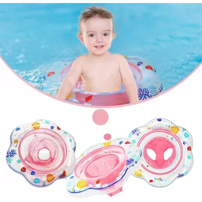 Fotelik do pływania dla dzieci z majteczkami i grzechotkami – stabilne koło dmuchane 51 cm | bezpieczeństwo i zabawa w wodzie