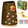 Magnetyczna gra Montessori – Nakarm ptaszka dzięcioł