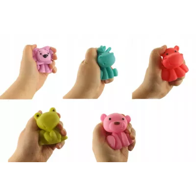 Gumowe zabawki do kąpieli – kolorowe zwierzątka z piszczałką dla dzieci