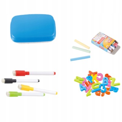 Duża Dwustronna Tablica Kredowo-Magnetyczna 3w1 – Zabawka Edukacyjna Dla Dzieci | 4mini.pl