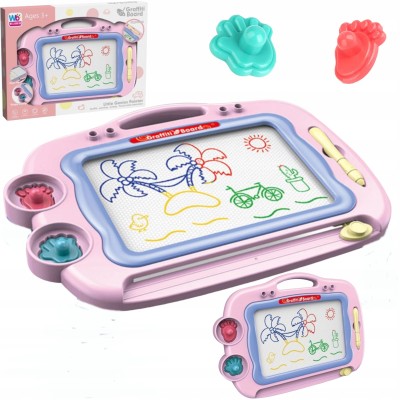 Magiczna Tablica do Rysowania z Uchwytami i Stemplami – Rozwijaj Kreatywność Twojej Dziewczynki!