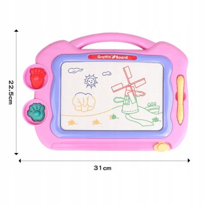 Magiczna Tablica do Rysowania z Uchwytami i Stemplami – Rozwijaj Kreatywność Twojej Dziewczynki!