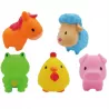 Gumowe zabawki do kąpieli – zwierzątka FARMA dla dzieci | Zestaw 5 kolorowych figurek