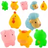 Gumowe zabawki do kąpieli – zwierzątka FARMA dla dzieci | Zestaw 5 kolorowych figurek