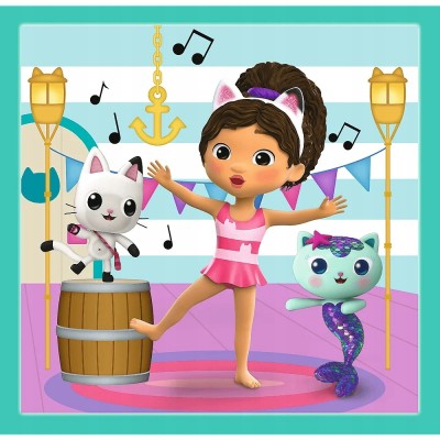 Puzzle Koci Domek Gabi 3w1 Trefl 34871 – 3 układanki w 1 zestawie, edukacyjna zabawa i rozwój dziecka